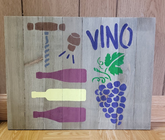 Vino Wood Sign