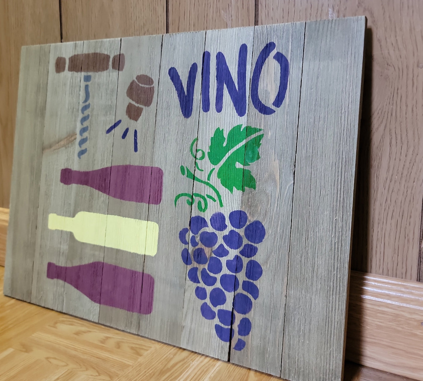 Vino Wood Sign