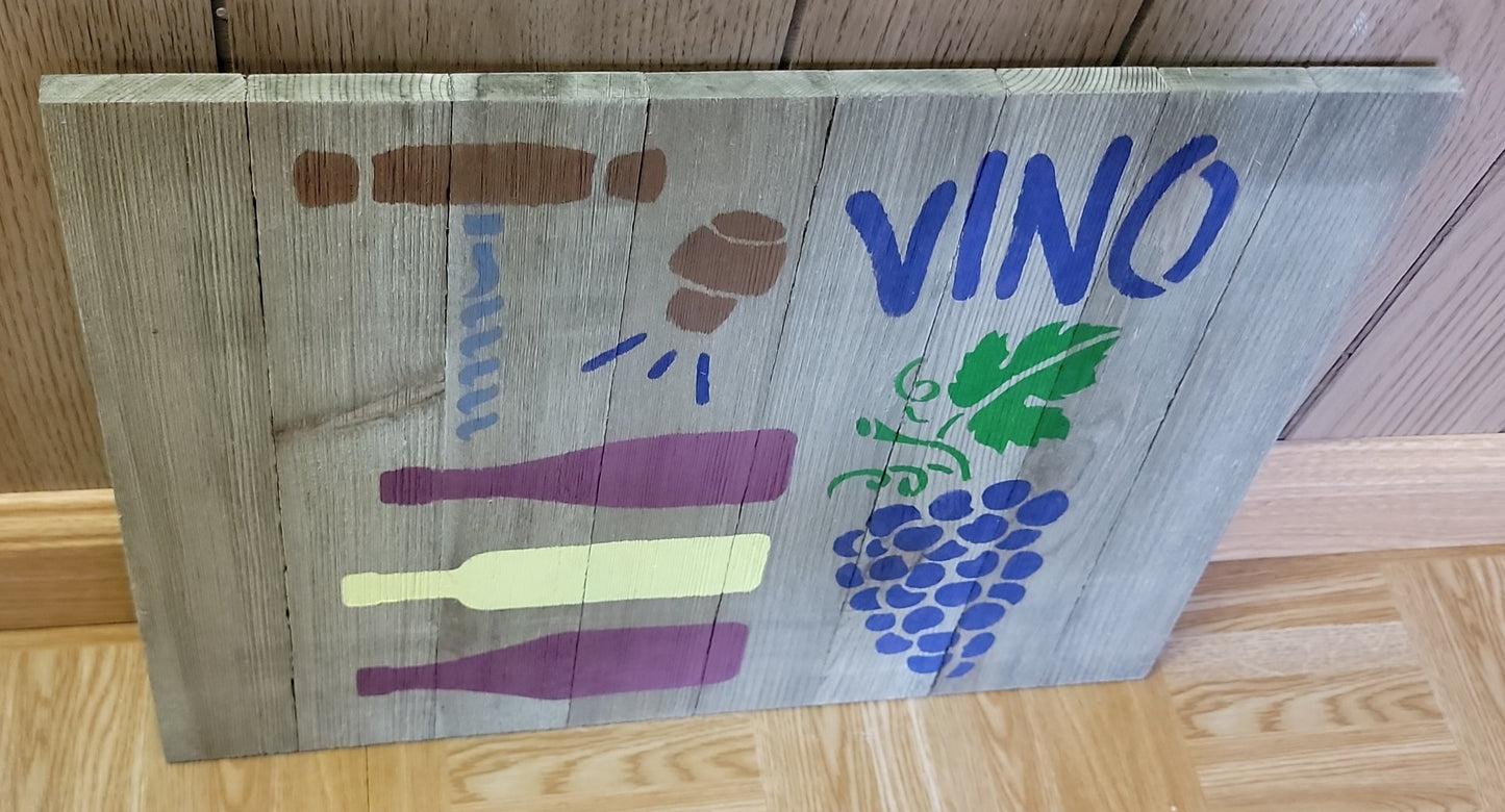 Vino Wood Sign