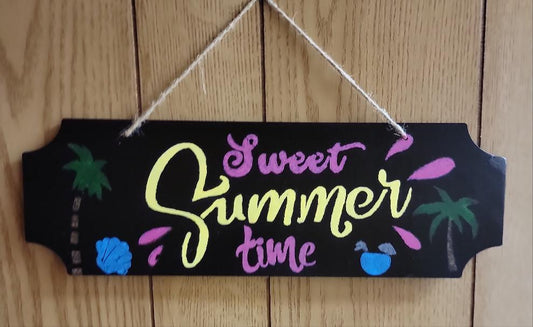 Black Summer Sign Discounted