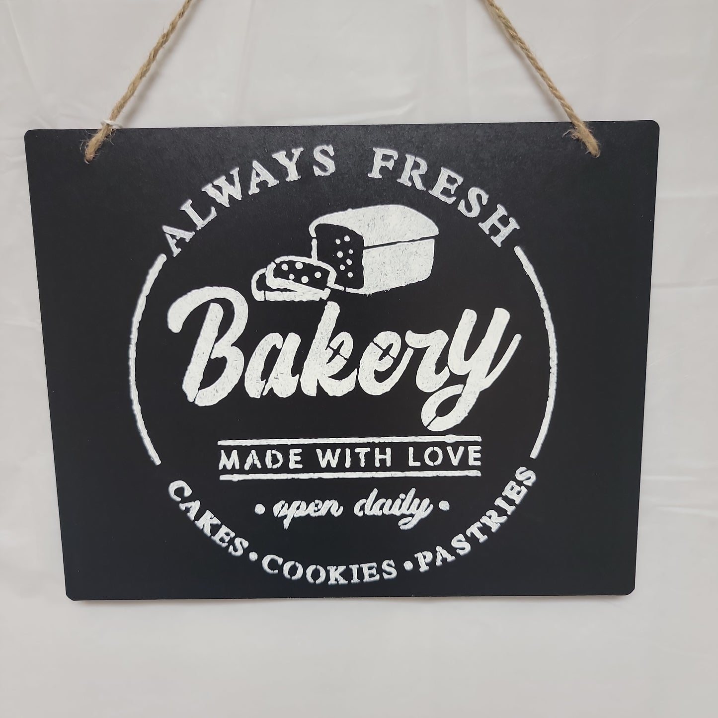 Bakery always fresh, made with love, always fresh, open daily, cakes, cookies, pastries