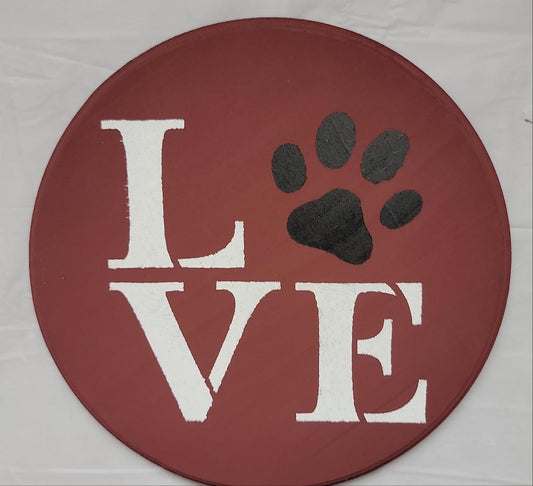 Love with a paw print