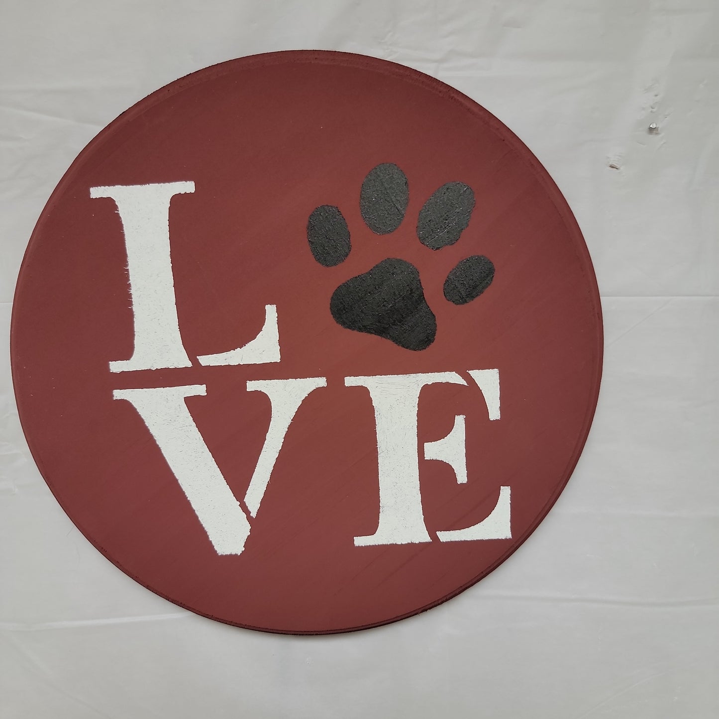 Love with a paw print