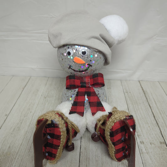 A Red Plaid Snowman