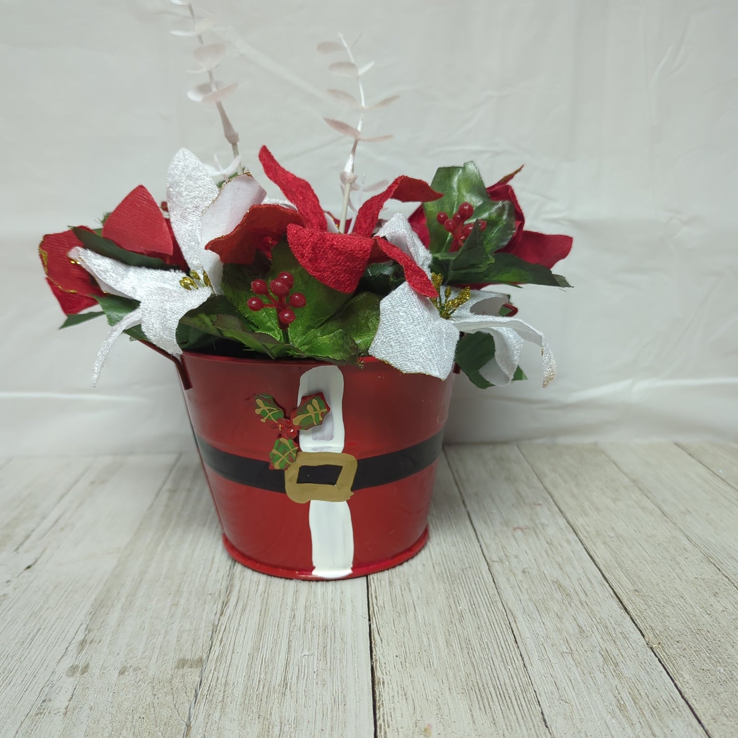 A Santa Flower Arrangement