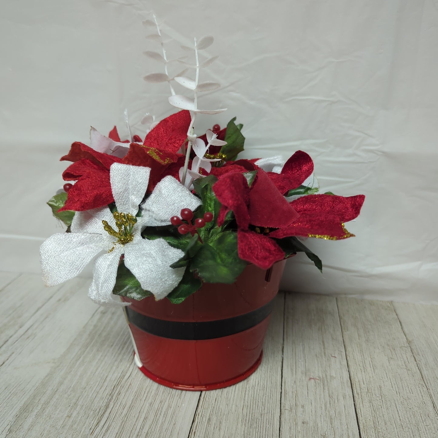 A Santa Flower Arrangement