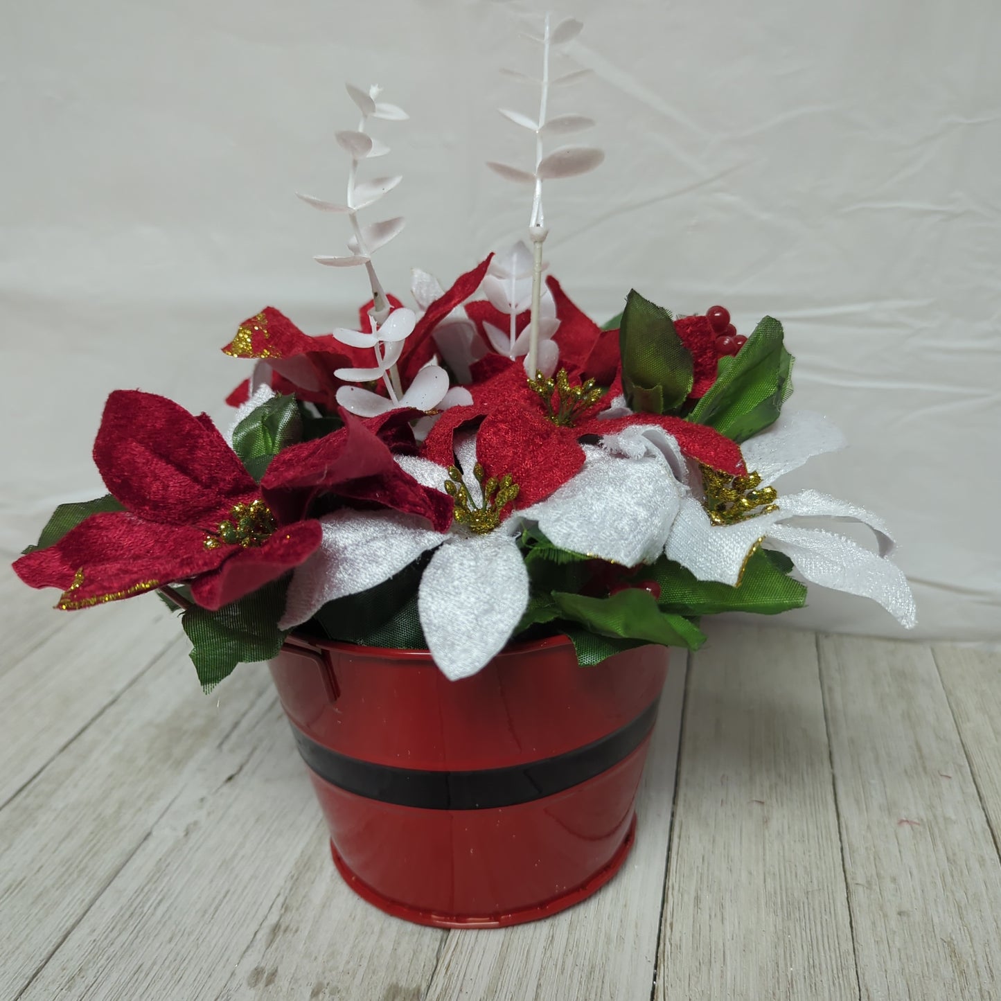 A Santa Flower Arrangement