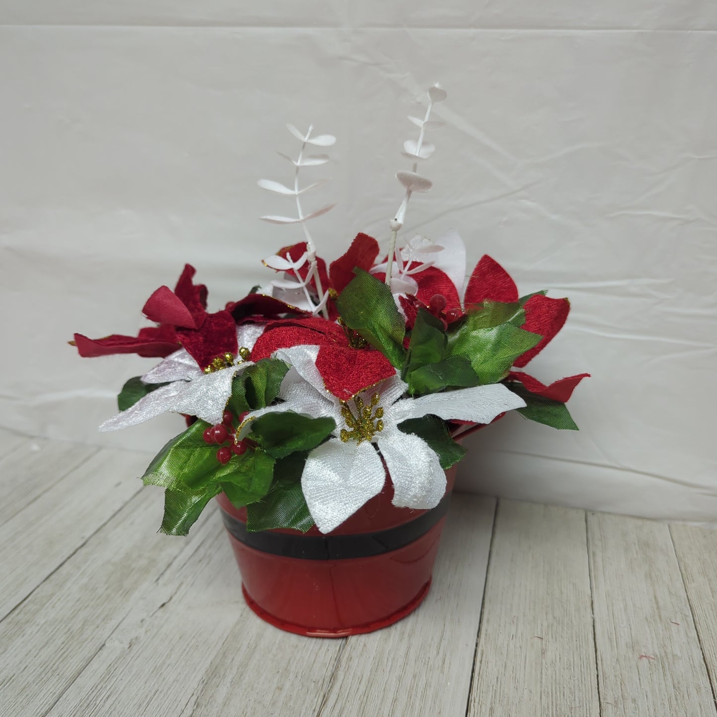 A Santa Flower Arrangement