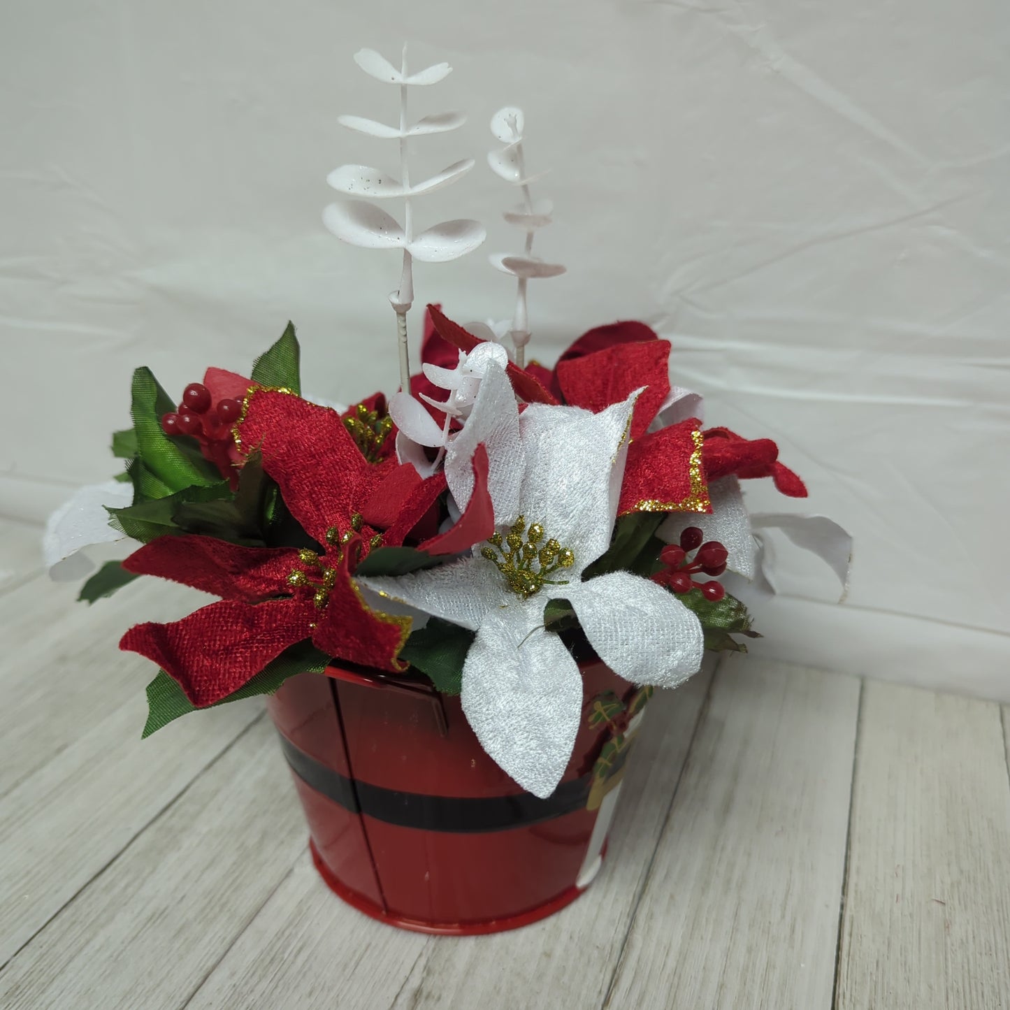 A Santa Flower Arrangement