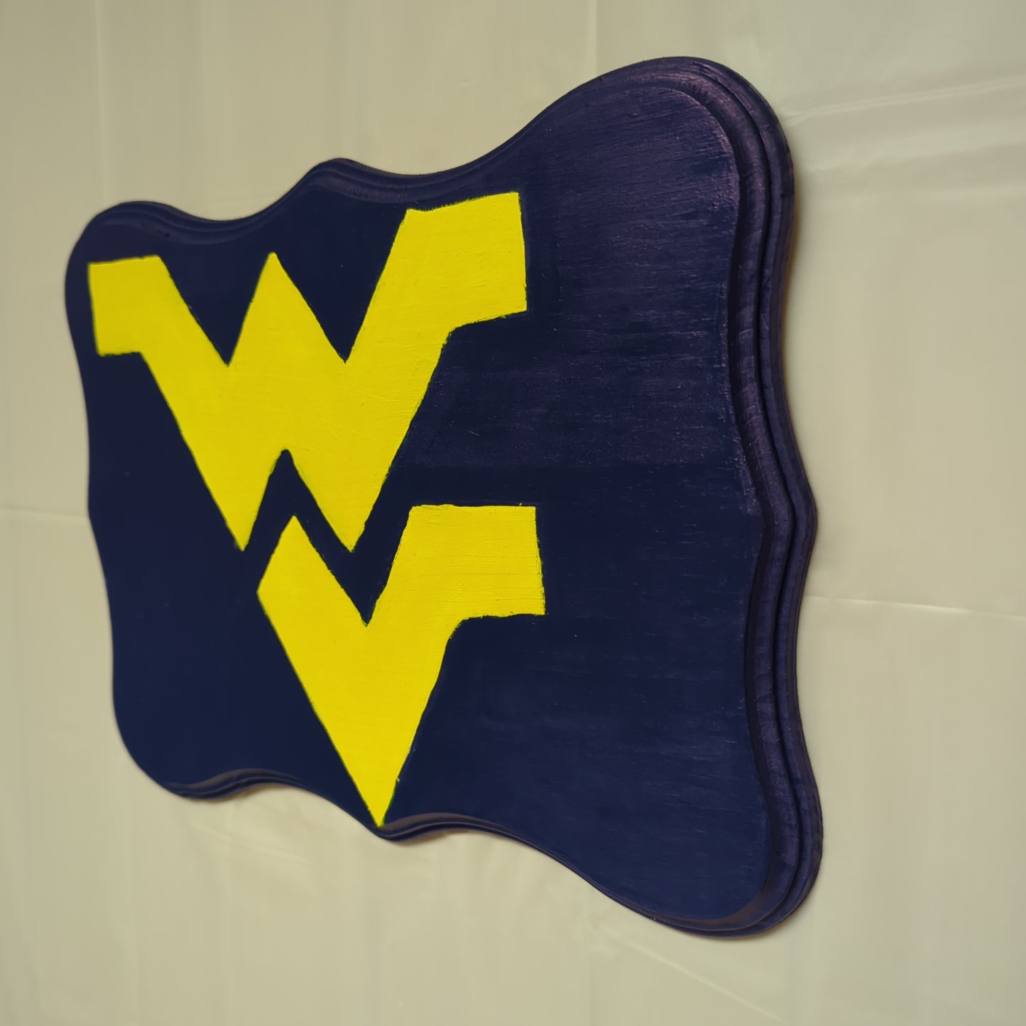 WV Sports team wood sign