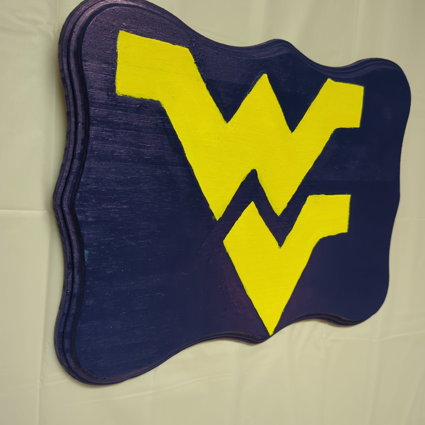 WV Sports team wood sign