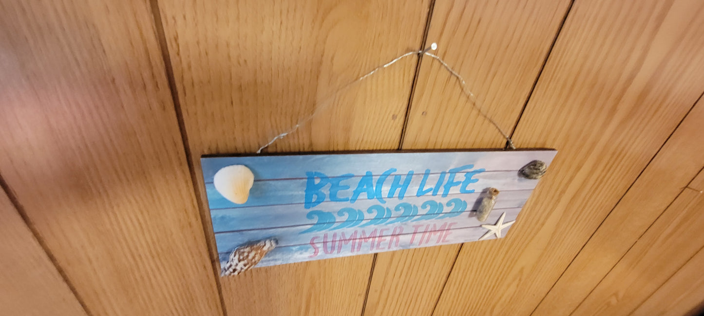 Beach life sign