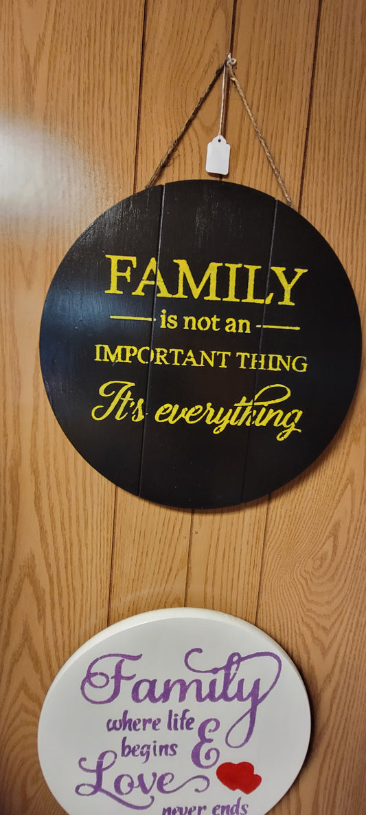 Famiy is not an important thing its everything