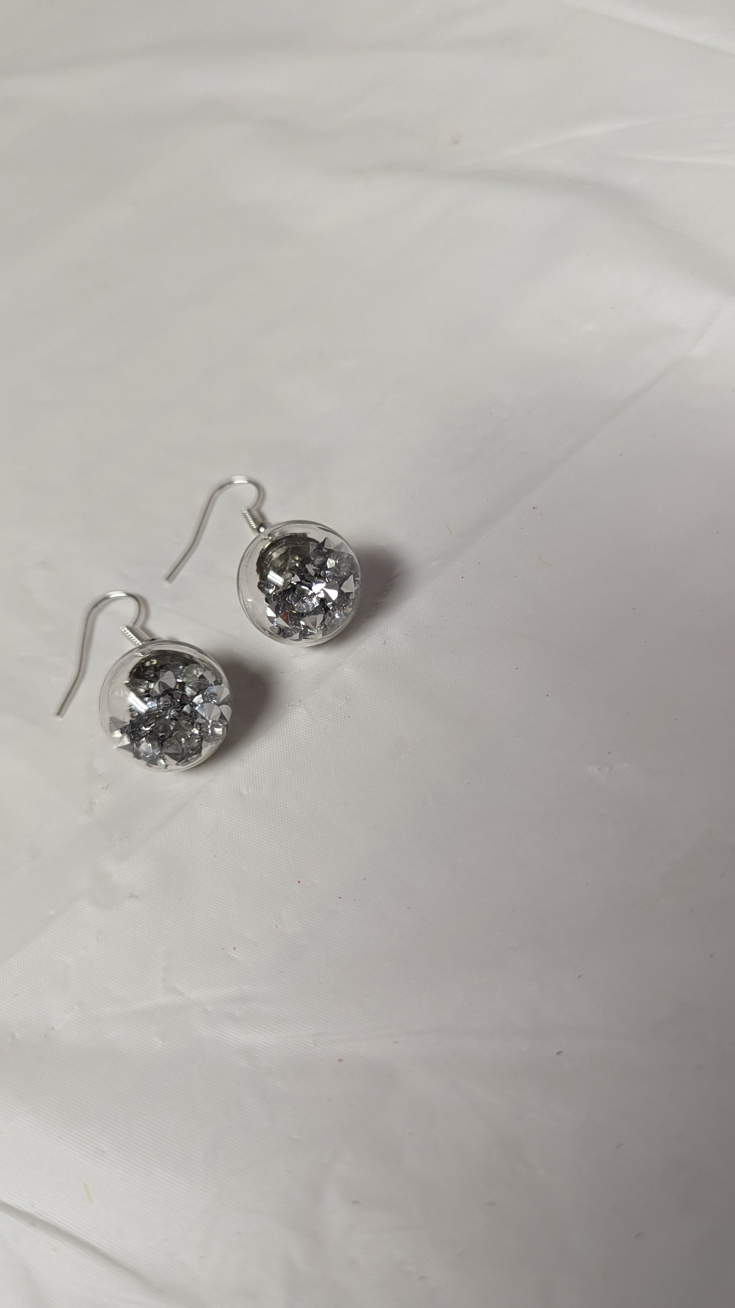 Silver Speckles Earrings