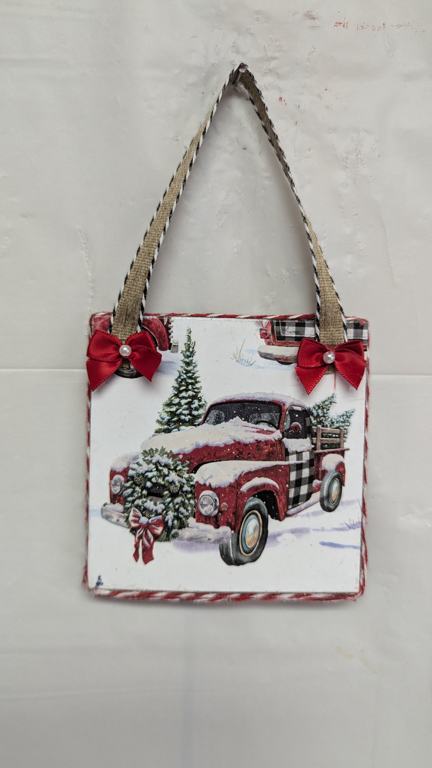 A Red Truck Ornament