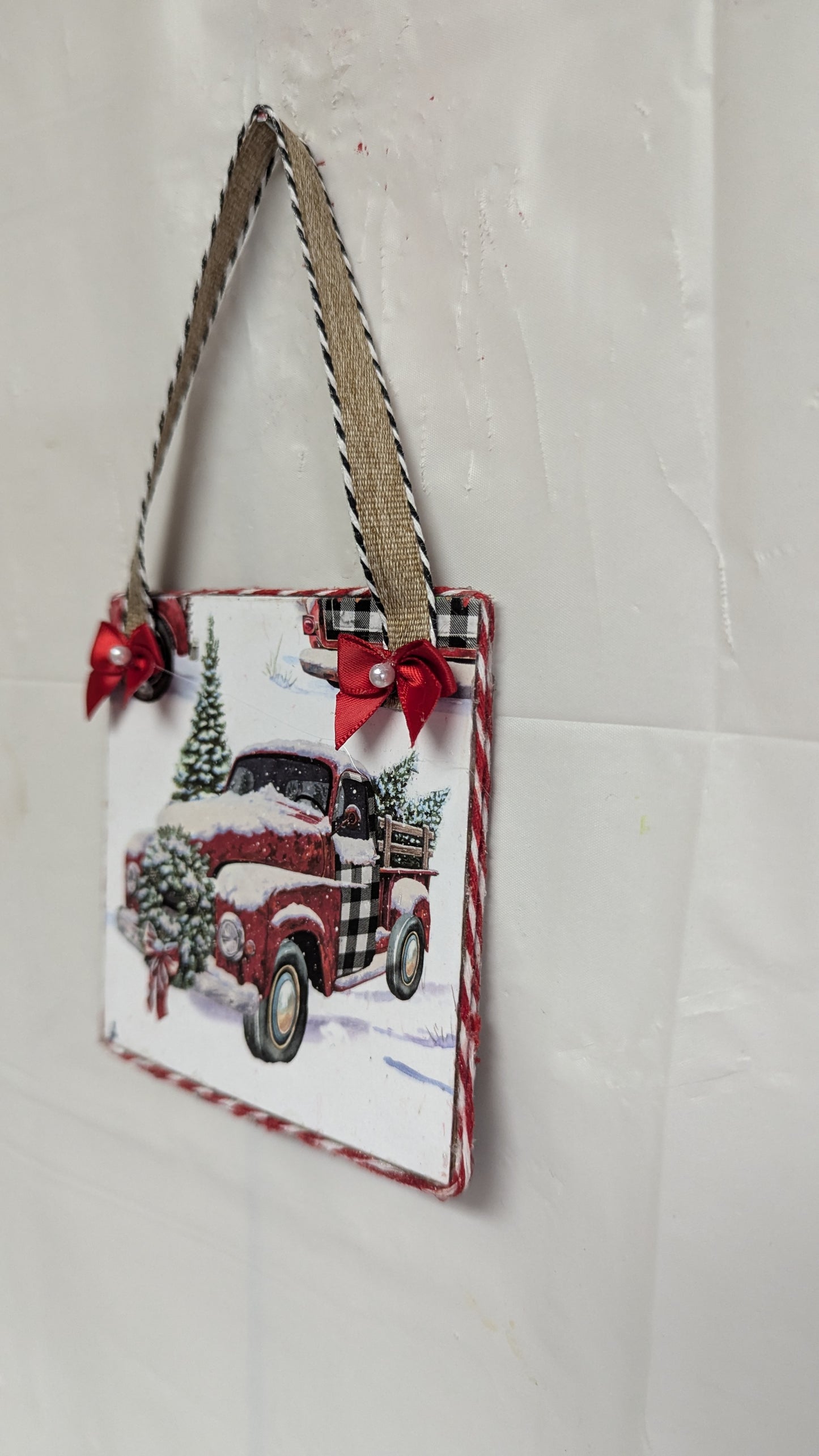 A Red Truck Ornament