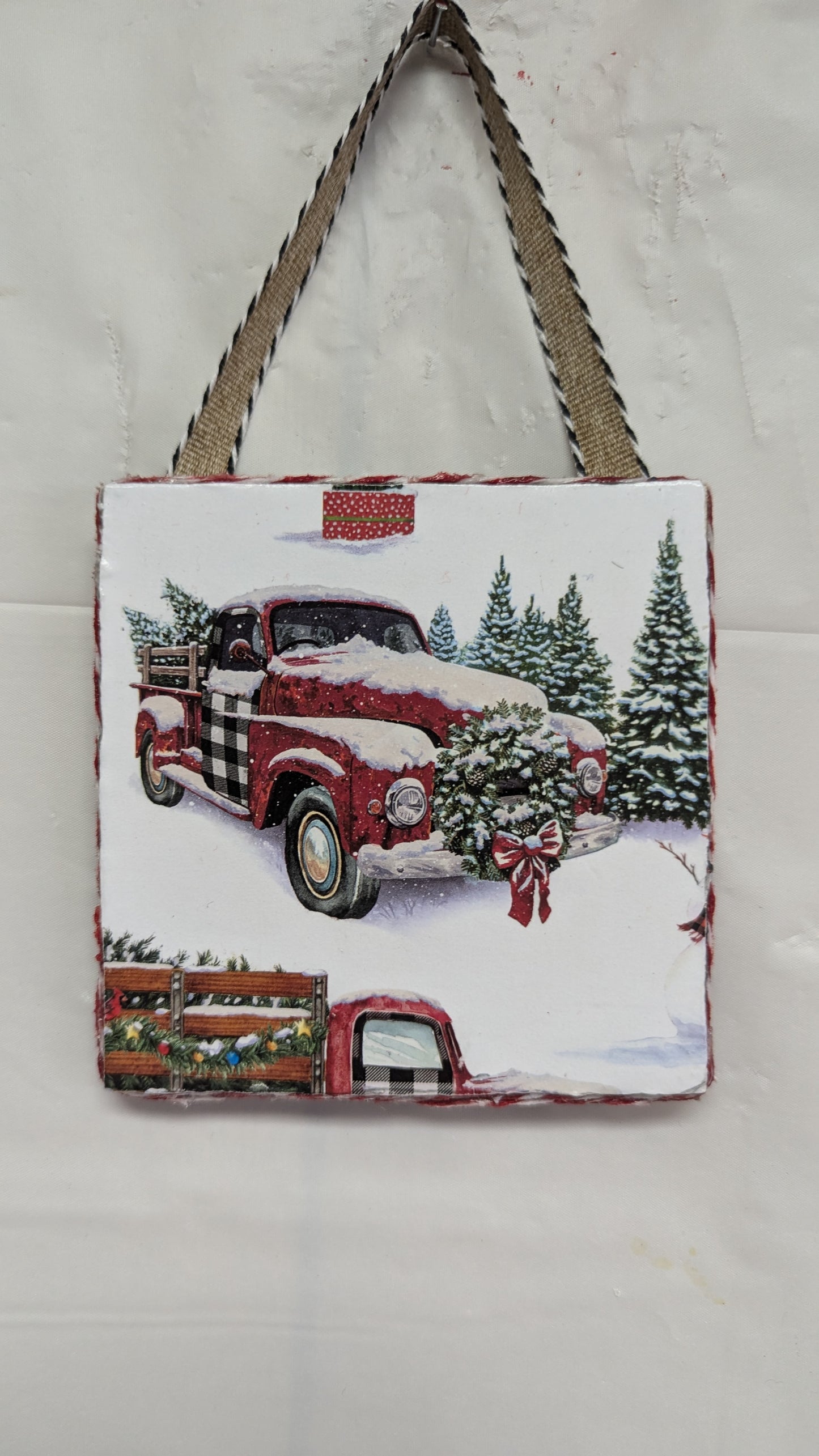 A Red Truck Ornament