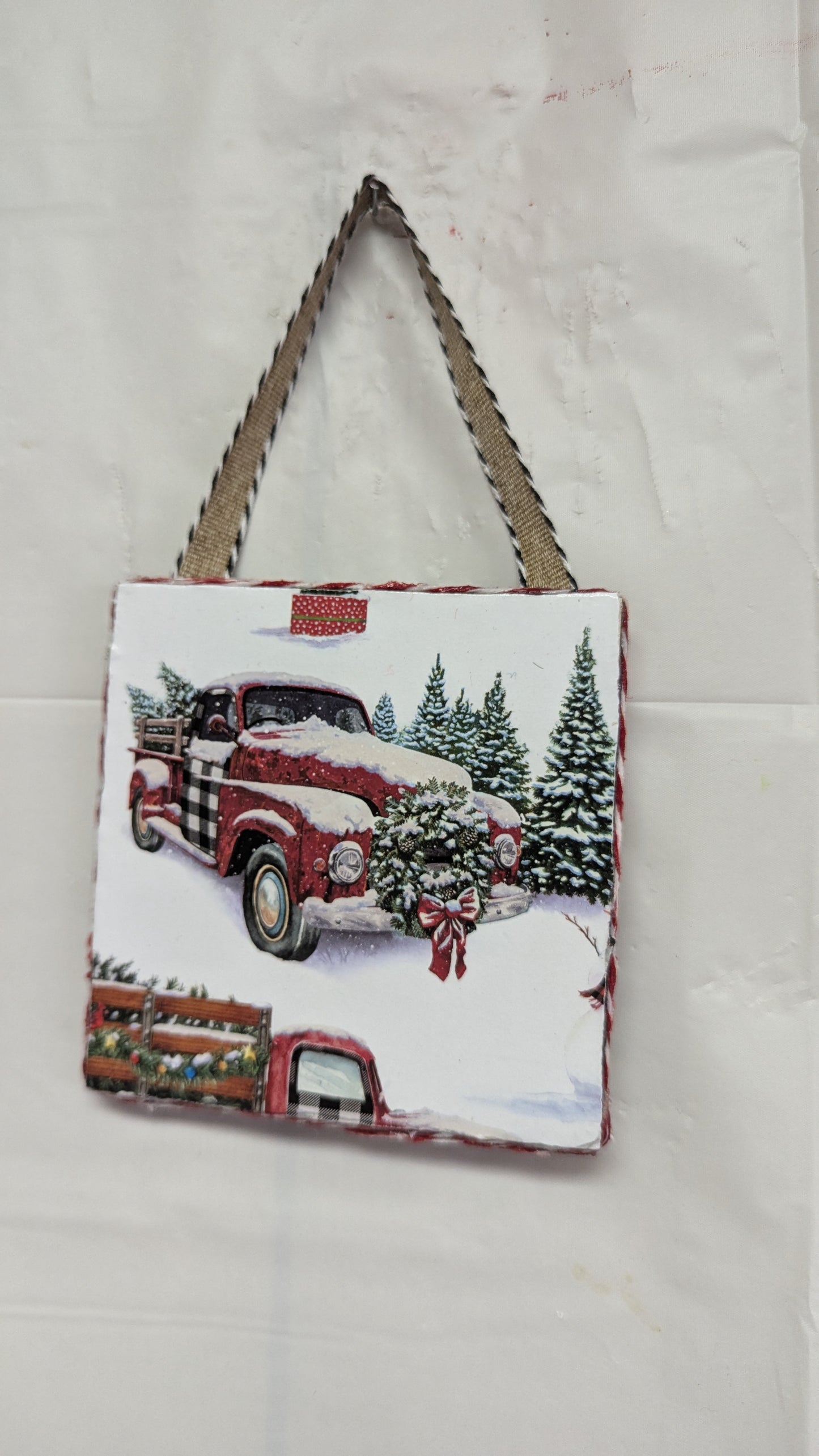 A Red Truck Ornament