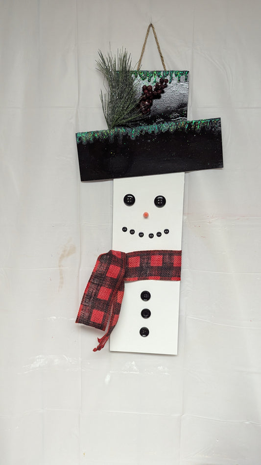 A Hanging snowman