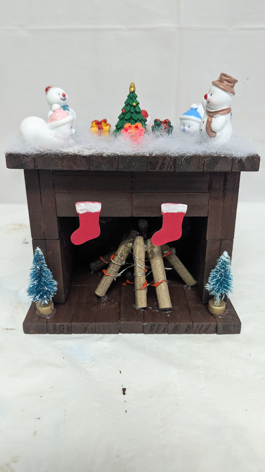 Small fireplace