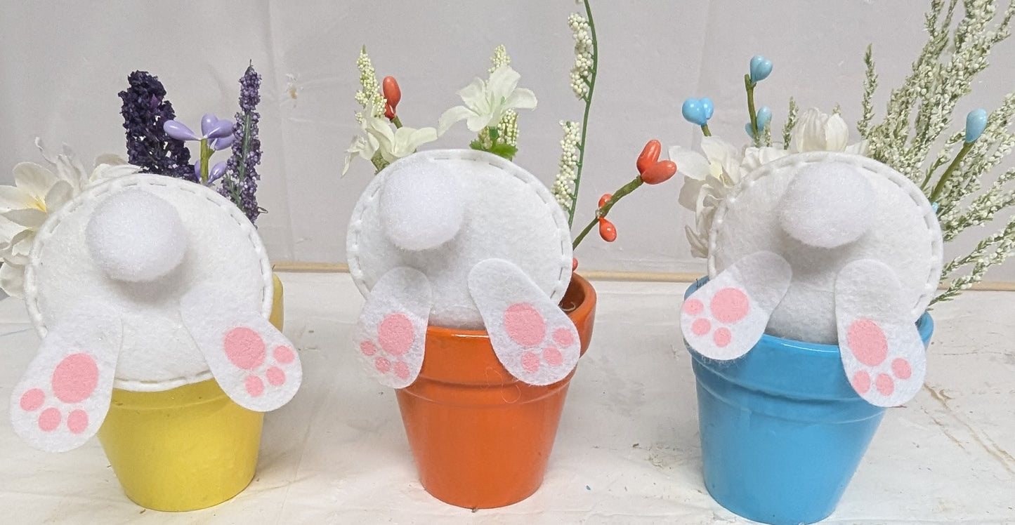 Bunny butt Flower pots