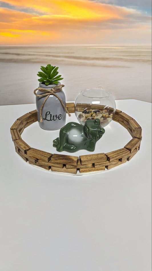 Wooden Round 12" Tray