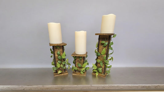 3 risers with candles