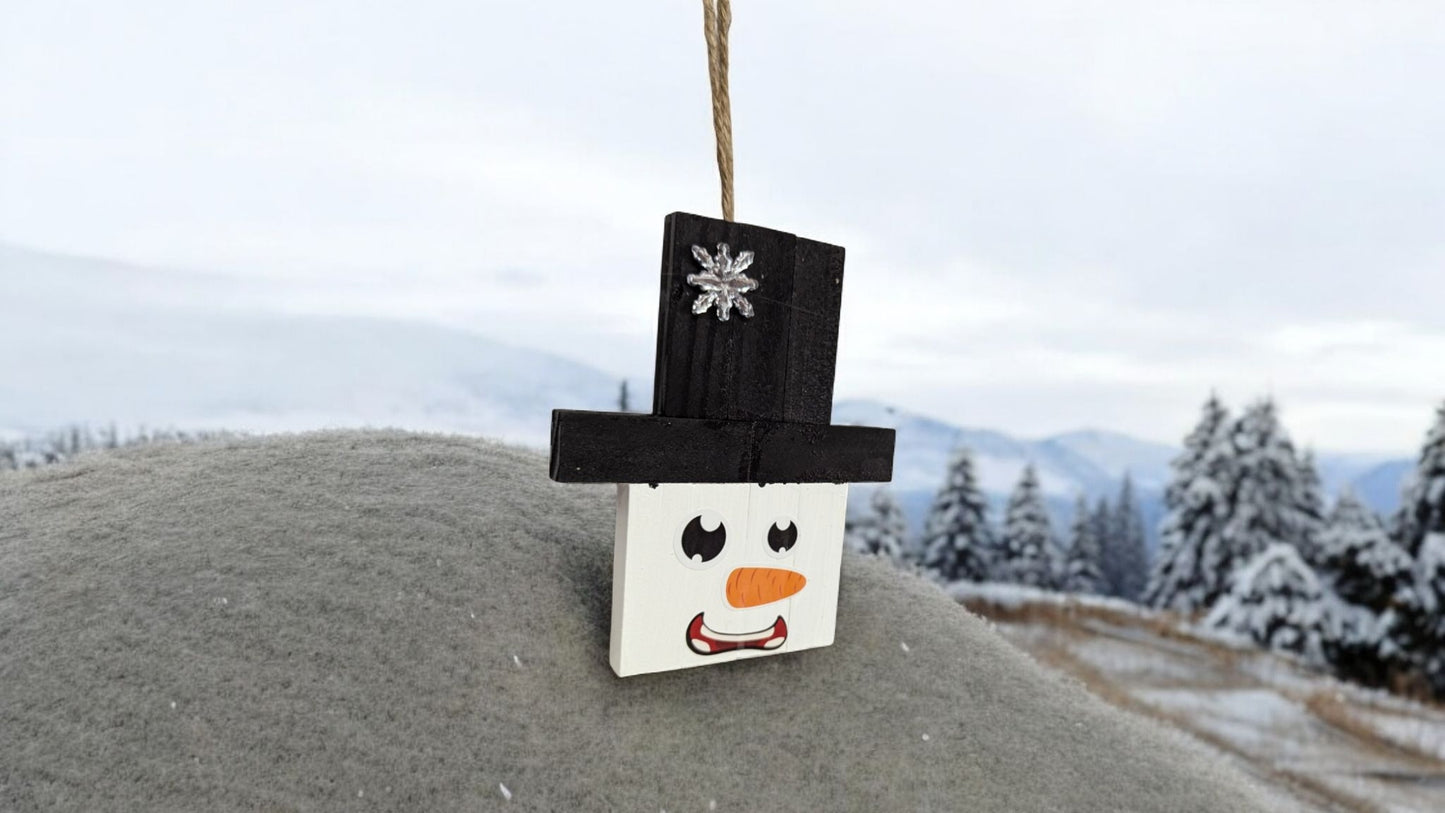 Snowman Ornament or Magnet