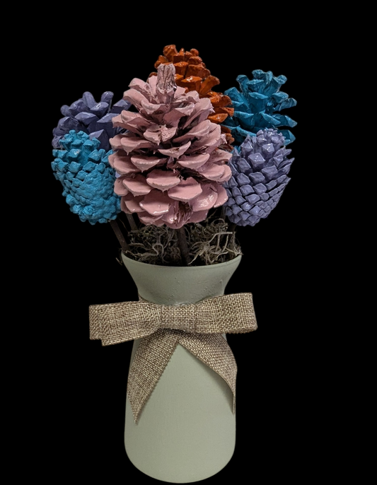 Pine cone vase