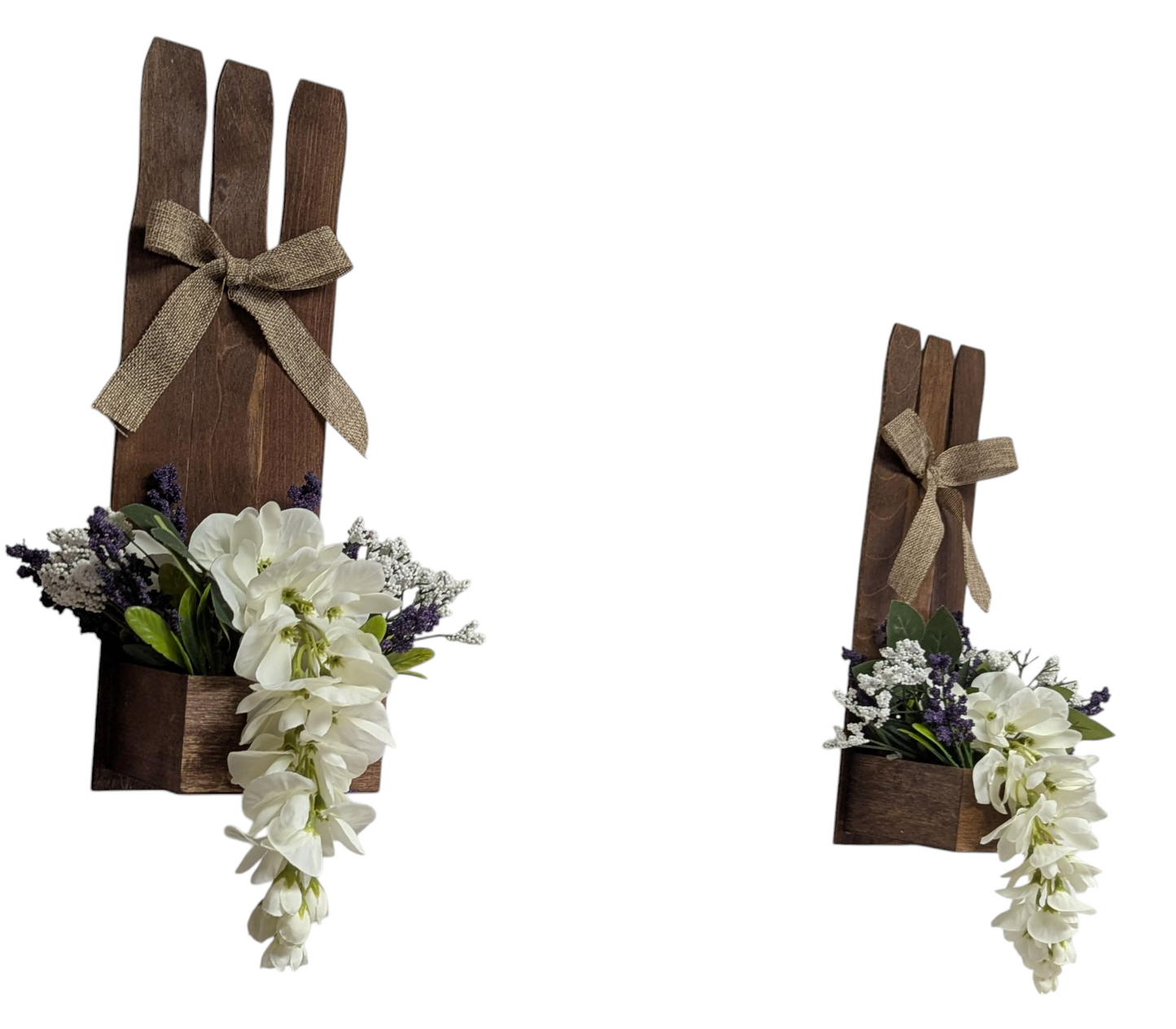 Twin Flower Wall Hangers