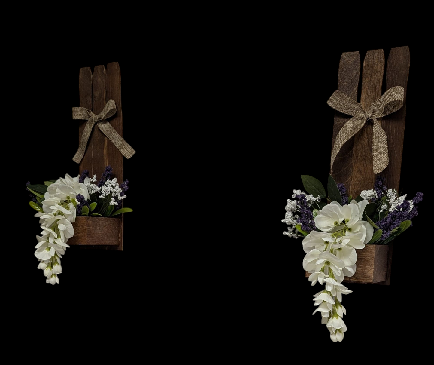 Twin Flower Wall Hangers